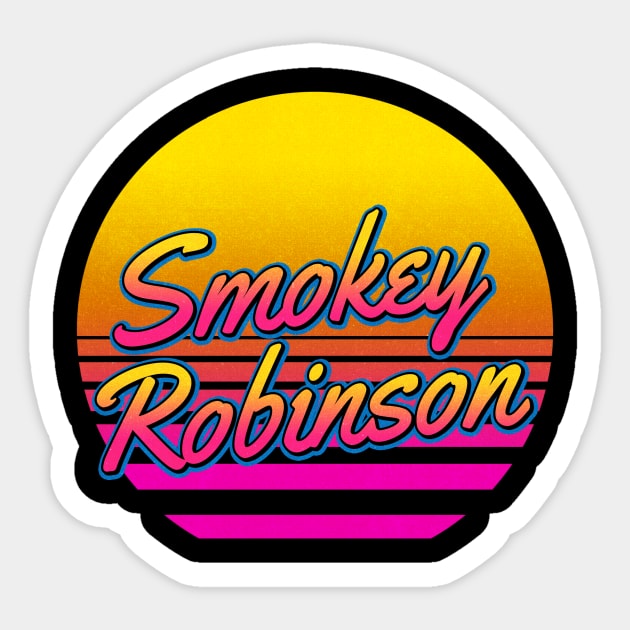 Smokey Personalized Name Birthday Retro 80s Styled Gift Sticker by Jims Birds